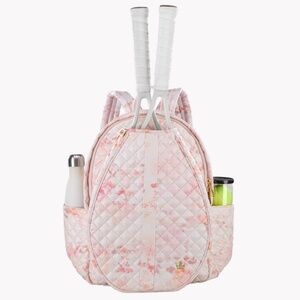 Oliver Thomas 24+7 Tennis Backpack Quilted Water Resistant Pockets Racquet $275